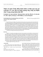 Nhận xét một số đặc điểm bệnh nhân và hiệu quả của gel xylocain 2% sau nội soi bàng quang ống cứng tại Bệnh viện Trung ương Quân đội 108