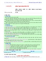 Giáo án môn Hóa học lớp 10 sách Cánh diều: Bài 5