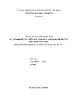 Tiểu luận NVSP: Môn sử dụng phương tiện KT và CN trong dạy học đại học