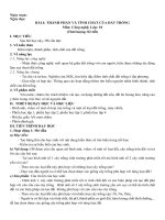 Giáo án môn Công nghệ lớp 10 sách Cánh diều: Bài 4