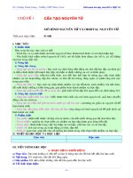 Giáo án môn Hóa học lớp 10 sách Cánh diều: Bài 4