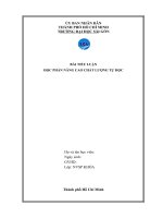 Tiểu luận Nâng cao chất lượng tự học