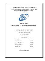 Báo cáo đồ án QUẢN lý dự án PHÁT TRIỂN PHẦN mềm đề tài QUẢN lý THƯ VIỆN 
