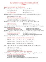 BÀI tập TRẮC NGHIỆM ôn KIỂM TRA GIỮA k1  địa 12