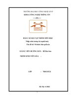 Bài tập lớn  Xây dựng website bán quần áo Nhập môn tương tác người máy