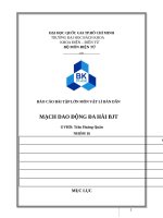 BÁO cáo bài tập lớn môn vật lí bán dẫn MẠCH DAO ĐỘNG đa hài BJT 