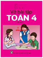 VỞ bài tập TOÁN lớp 4 tập 1 NĂM 2021