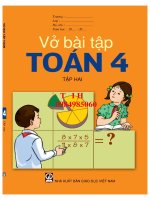 VỞ bài tập TOÁN lớp 4 tập 2 NĂM 2021