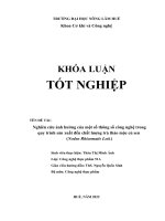 Nghiên cứu ảnh hưởng của một số thông số công nghệ trong quy trình sản xuất đến chất lượng trà thảo mộc củ sen (Nodus Rhizomatis Loti.)