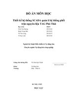 ĐỒ ÁN MÔN HỌC Thiết kế hệ thống SCADA quản lí hệ thống phối trộn nguyên liệu TAG Phú Thái
