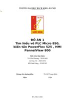 ĐỒ ÁN 1 Tìm hiểu về PLC Micro 850, biến tần PowerFlex 525 , HMI PannelView 800