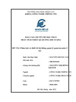 PHÂN TÍCH THIẾT kế HƯỚNG đối TƯỢNG đề tài phân tích và thiết kế hệ thống quản lý quán karaoke 5 sao 