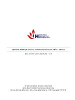 CHƯƠNG TRÌNH QUẢN LÍ CỦA HÀNG BÁN SÁCH TƯ NHÂN