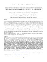 Khung nhà công nghiệp một tầng bằng thép có cầu trục được thiết kế chịu tải trọng động đất và gió 