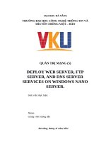 DEPLOY WEB SERVER, FTP SERVER, AND DNS SERVER SERVICES ON WINDOWS NANO SERVER 