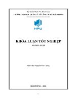 Pháp luật về đăng ký kinh doanh và thực tiễn tại hải phòng   