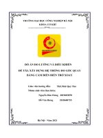 Hệ thống đo góc quay bằng cảm biến biến trở xoay