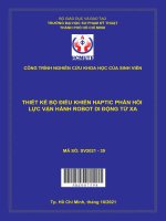 Thiết kế bộ điều khiển haptic phản hồi lực vận hành robot di động từ xa 