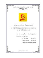 Hệ thống đo nhiệt độ lò ấp trứng gia cầm