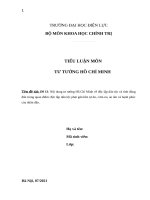 TTHCM về độc lập dân tộc, độc lập dân tộc gắn liền với cơm no áo ấm, hạnh phúc