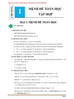 Chuyên đề toán 10 theo chương trình mới 2022 2023