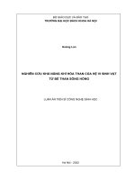 Nghiên cứu khả năng khí hóa than của hệ vi sinh vật từ bể than Sông Hồng