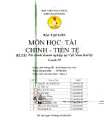 NHÓM 5   bài tập lớn tài CHÍNH TIỀN tệ