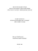 TÀI LIÊU TẬP HUẤN GV SỬ DỤNG SÁCH GIÁO KHOA LỚP 2 “CÁNH DIỀU” MÔN TỰ NHIÊN VÀ XÃ HỘI