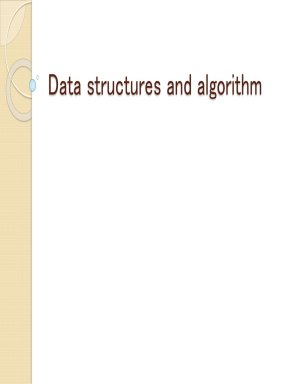 Data structures and algorithm Array