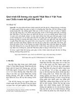 Quá trình hồi hương của người nhật bản ở việt nam sau chiến tranh thế giới lần thứ II 
