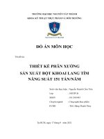Bài đồ án CNTP   thiết kế phân xưởng sản xuất bột khoai lang tím