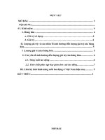 Kinh tế chính trị mác lênin lượng giá trị hàng hóa và các nhân tố ảnh hưởng đến lượng giá trị hàng hóa  liên hệ tình hình năng suất lao động  ở việt nam hiện nay