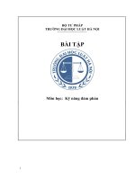 kỹ năng đàm phán  Anh (chị) hãy phân tích các bước của quá trình tiến hành  đàm phán qua một tình huống cụ thể trong công việc chuyên môn. Từ đó, anh (chị) hãy cho biết kinh nghiệm của bản thân qua thực tiễn để có thể có được một cuộc đàm phán thành công