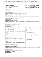 GIÁO án TIẾNG ANH 8 kỳ 2 CHUẨN CV 5512 