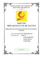 Quản lý dự án phần mềm quản lý thư viện trường đại học thành đô