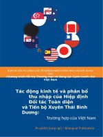 Tác động kinh tế và phân bổ thu nhập của hiệp định đối tác toàn diện CPTP 
