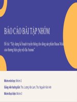 Đề tài Xây dựng kế hoạch truyền thông cho dòng sản phẩm Basas Mule của thương hiệu giày nội địa Ananas