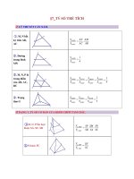Bài tập ứng dụng tích phân (Tỉ số thể tích)