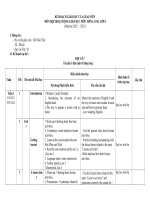 Kế hoạch giáo dục môn tiếng anh lớp 8 năm học : 2022  2023