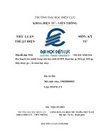 đề tài sinh viên hãy trình bày thu hoạch của mình trong việc học môn KTĐT (bạn học gì, hiểu gì, biết gì, thấy được gì,    từ môn học này)  