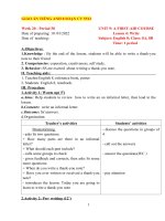 Giáo án tiếng anh 8 soạn chuẩn cv 5512 mới nhất (kì 2)