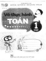 VỞ THỰC HÀNH TOÁN 1 tập 1 sách kết nối tri thức lê anh vinh