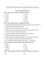 Bài tập bổ trợ tiếng anh lớp 10 sách global success (kì 2 giáo viên)