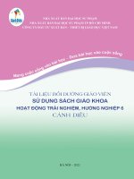 TÀI LIỆU BỒI DƯỠNG GIÁO VIÊN SỬ DỤNG SÁCH GIÁO KHOA HOẠT ĐỘNG TRẢI NGHIỆM, HƯỚNG NGHIỆP CÁNH DIỀU