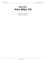 Tập thơ Hàn Mặc Tử