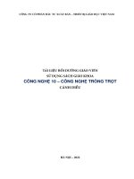 TÀI LIỆU BỒI DƯỠNG GIÁO VIÊN SỬ DỤNG SÁCH GIÁO KHOA CÔNG NGHỆ 10 – CÔNG NGHỆ TRỒNG TRỌT CÁNH DIỀU