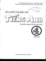 vở luyện từ và mẫu câu tiếng anh lớp 4 tập 2