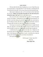 KHÓA LUẬN TỐT NGHIỆP ĐỀ TÀI: NGHIÊN CỨU ỨNG DỤNG CÔNG NGHỆ SẢN XUẤT TRÂM HƯƠNG THEO HƯỚNG BỀN VỮNG Ở VIỆT NAM