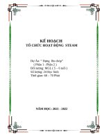 Giáo án Steam: Dựng lều chóp