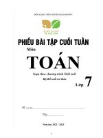 PHIẾU BÀI TẬP TOÁN 7 HỌC KỲ I - SÁCH KNTT phần đề năm 2022 - 2023 (1)